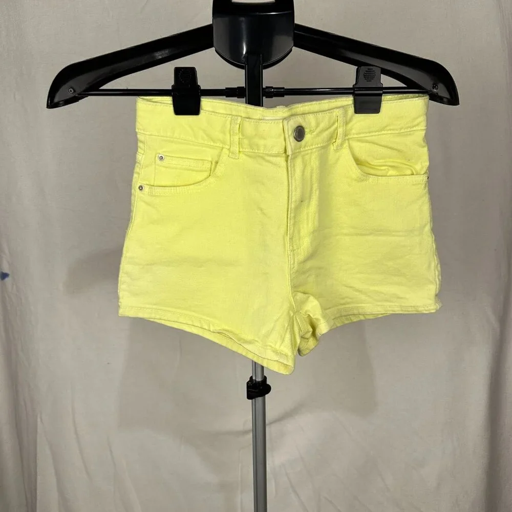 Zara kids yellow jean shorts size 13